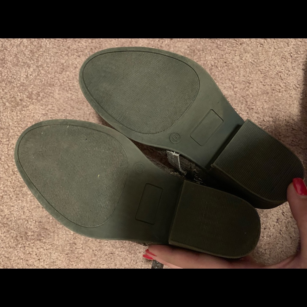 Metallic Snake Skin Booties - Picture 2 of 4